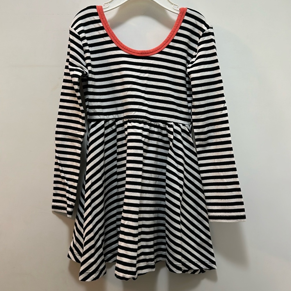 Rags twirl dress in black & white stripes size 3/4